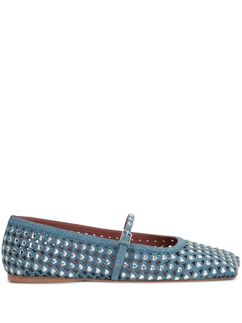 Anne embellished ballerina shoes