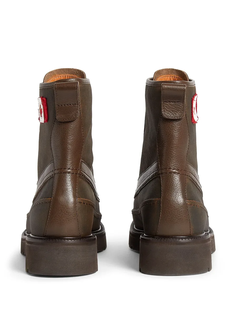 ботинки с нашивкой-логотипом 6