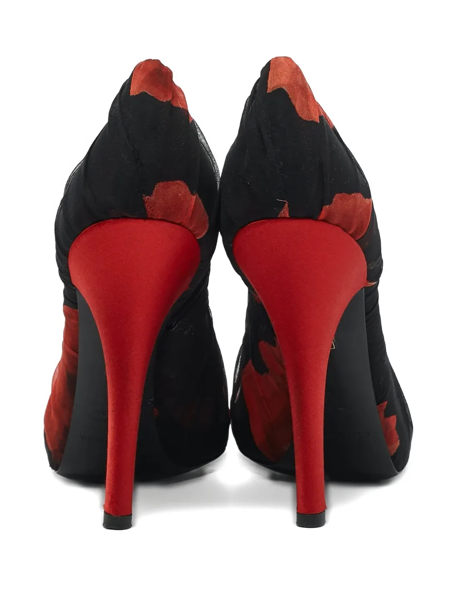 125mm floral-print pumps 4