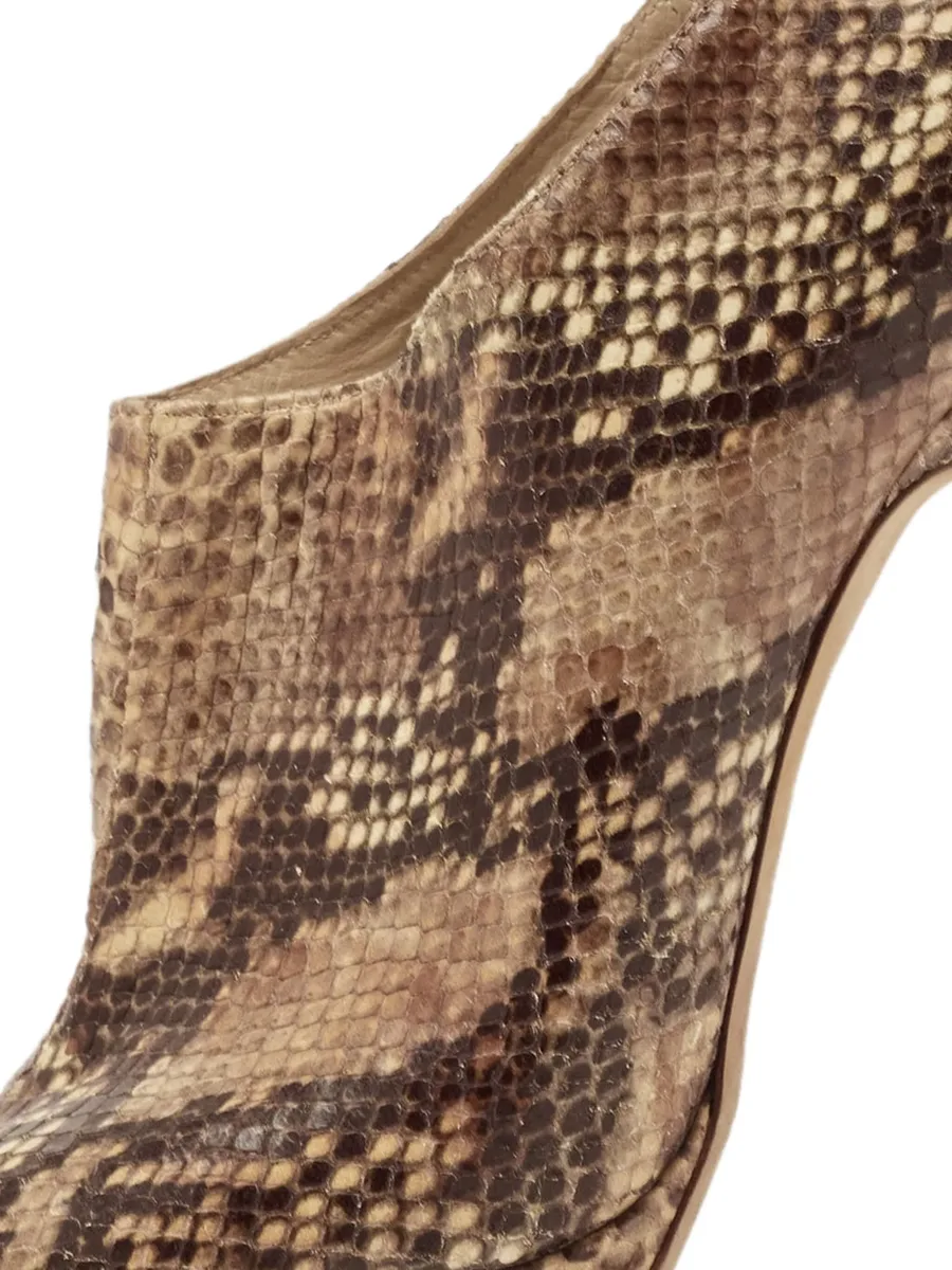 130mm Glint snakeskin-effect pumps 4