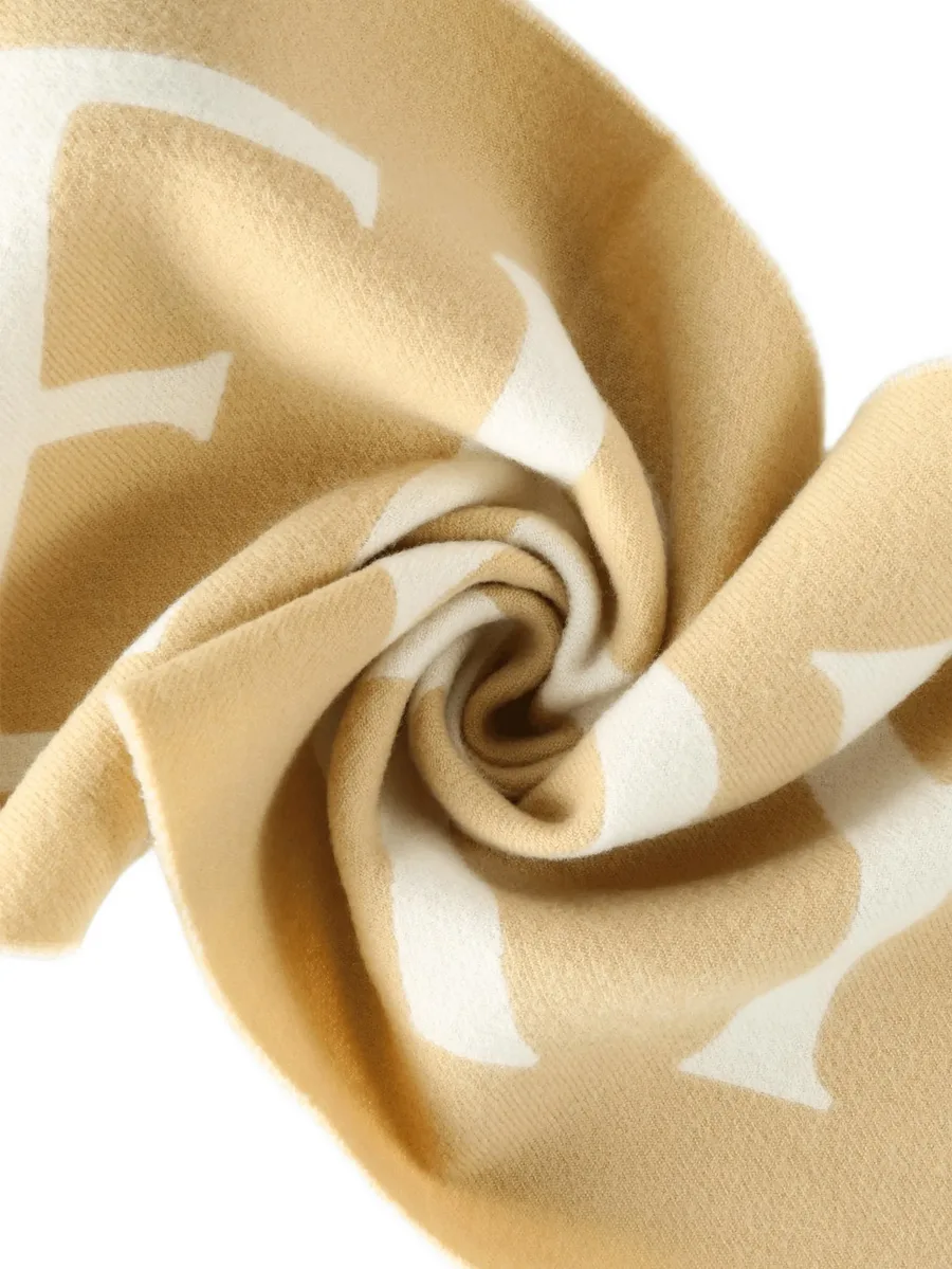 logo wool scarf 5