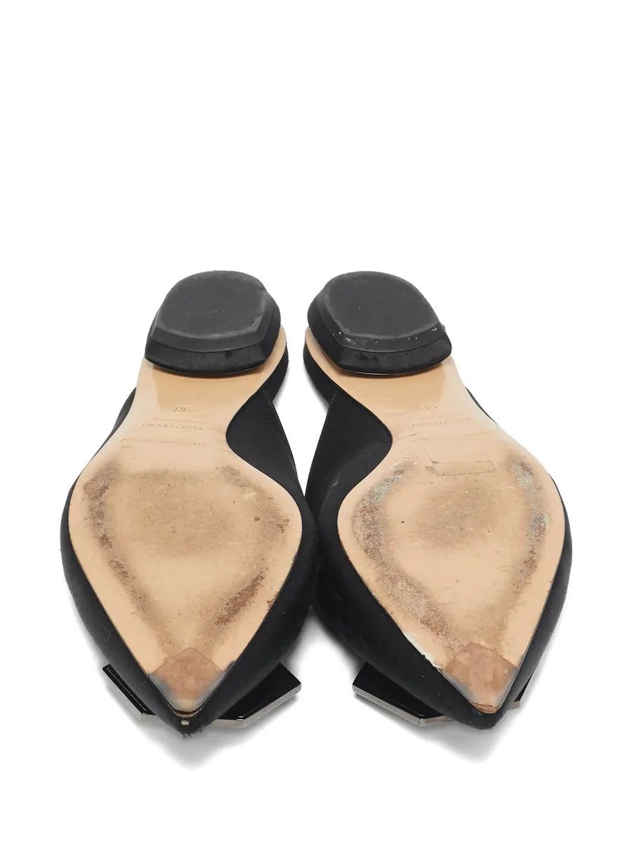 pre-owned Eden geometric-embellishment mules 10