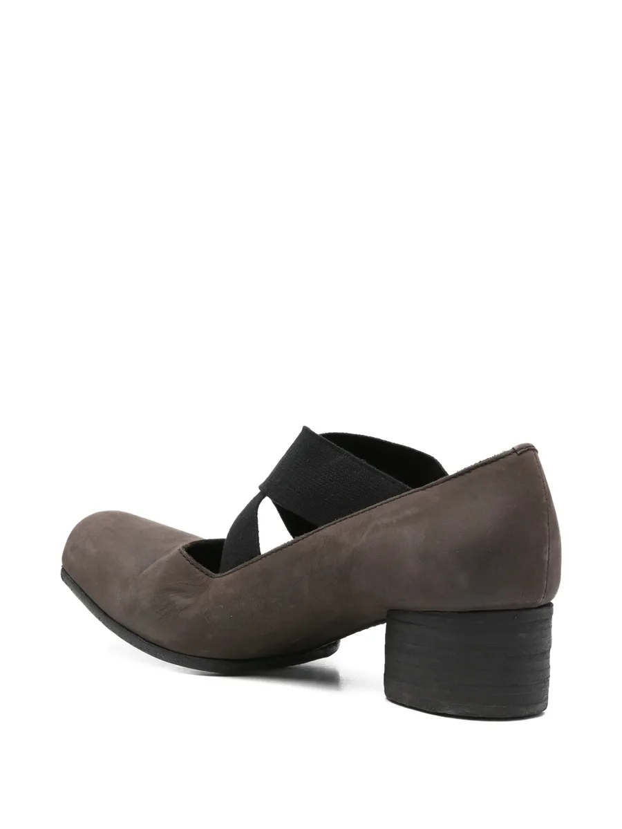 block-heel leather heeled pumps 6