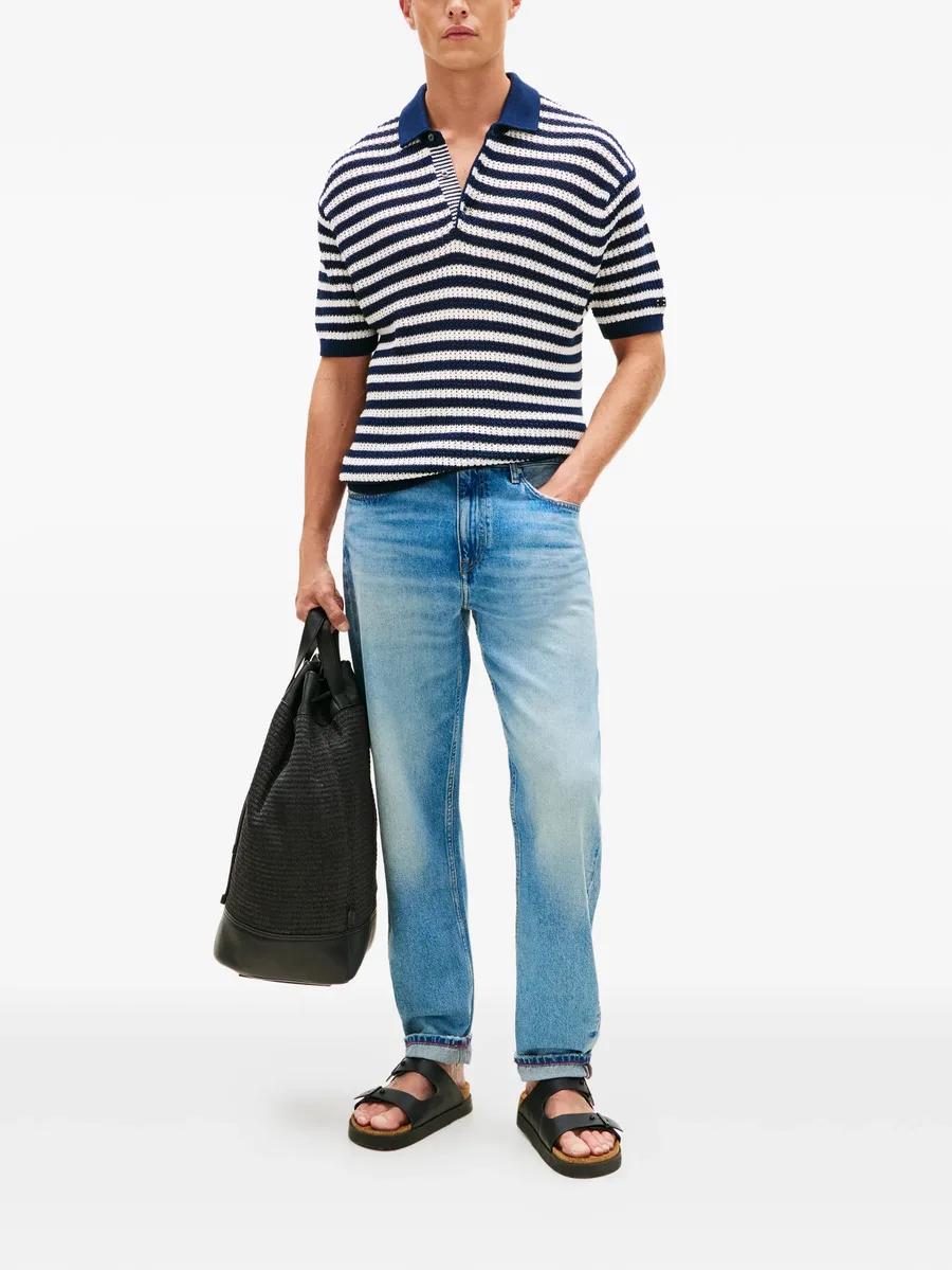 Harlem regular-fit faded-effect straight-leg denim jeans 4