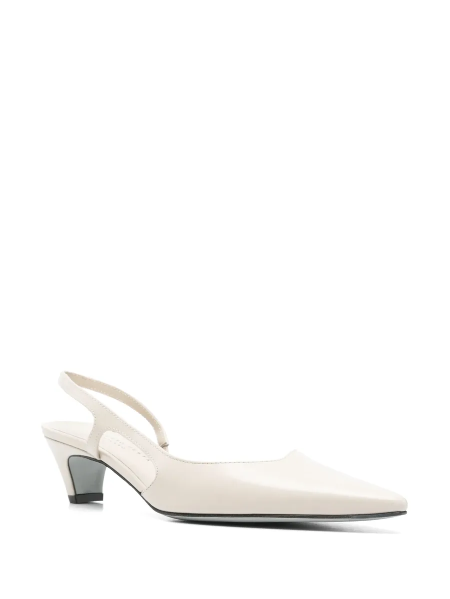 brushed-leather slingback pumps 4