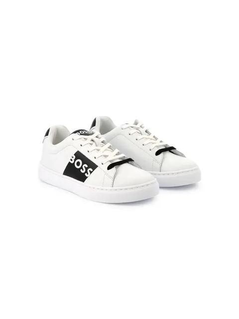 logo-embossed sneakers