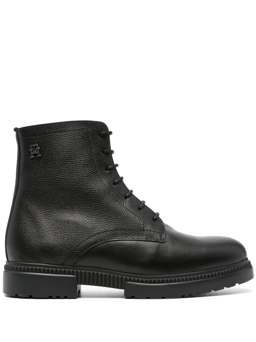lace-up leather boots 2