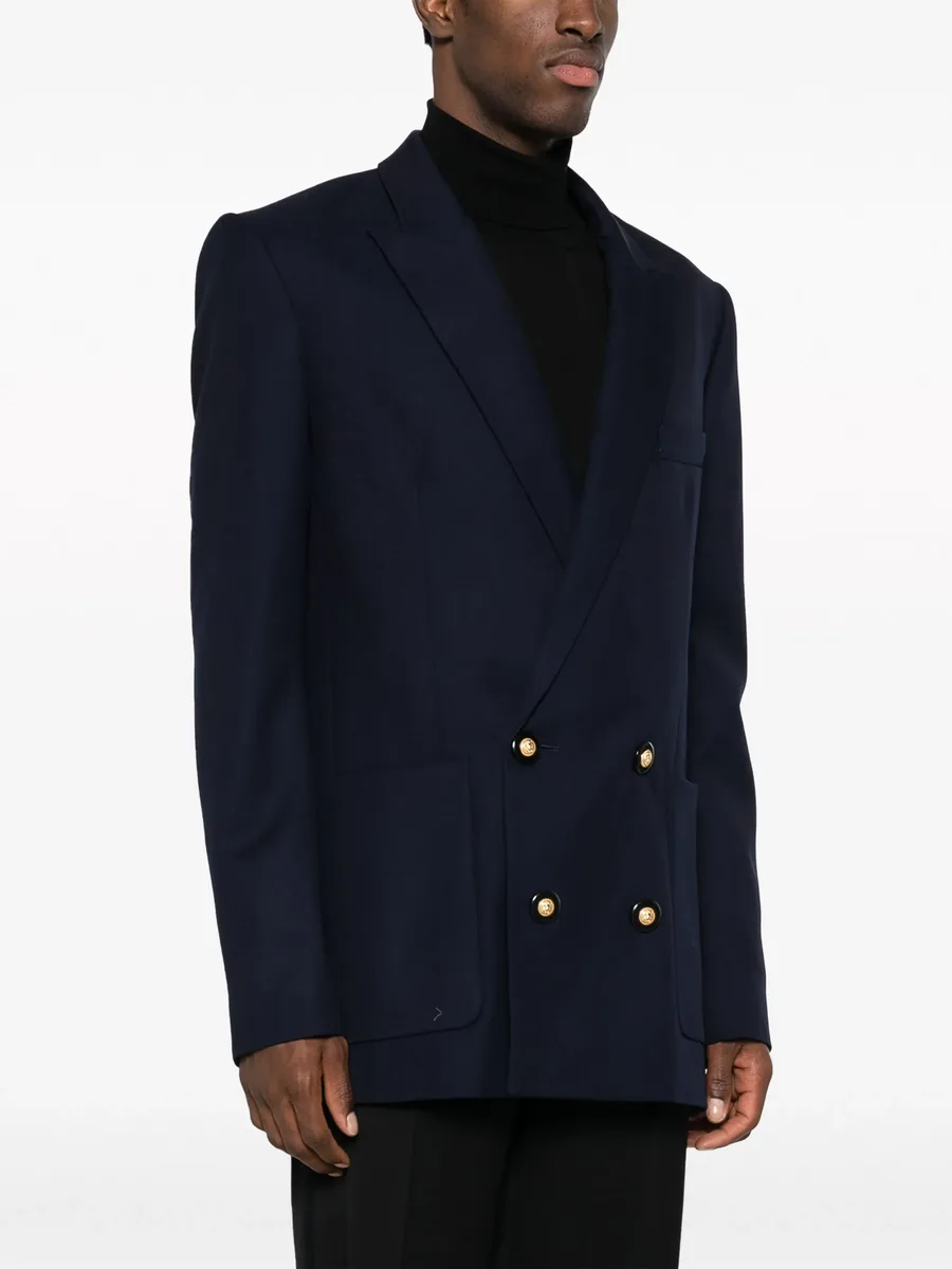double-breasted virgin-wool blazer 5