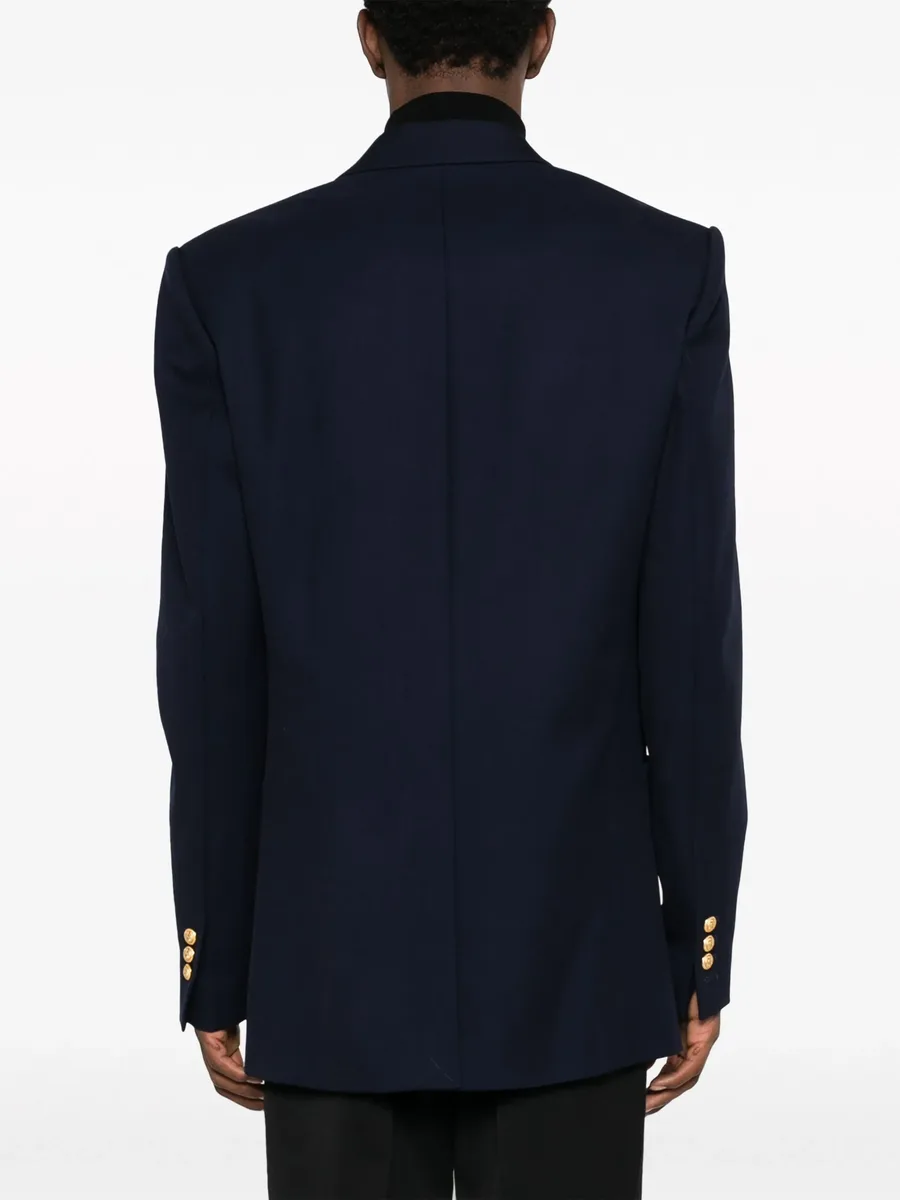 double-breasted virgin-wool blazer 8