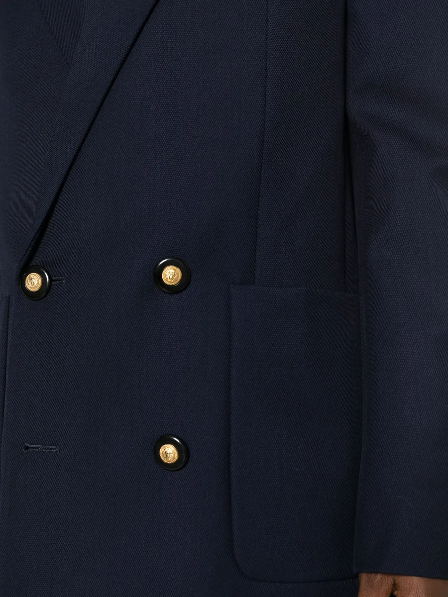 double-breasted virgin-wool blazer 9