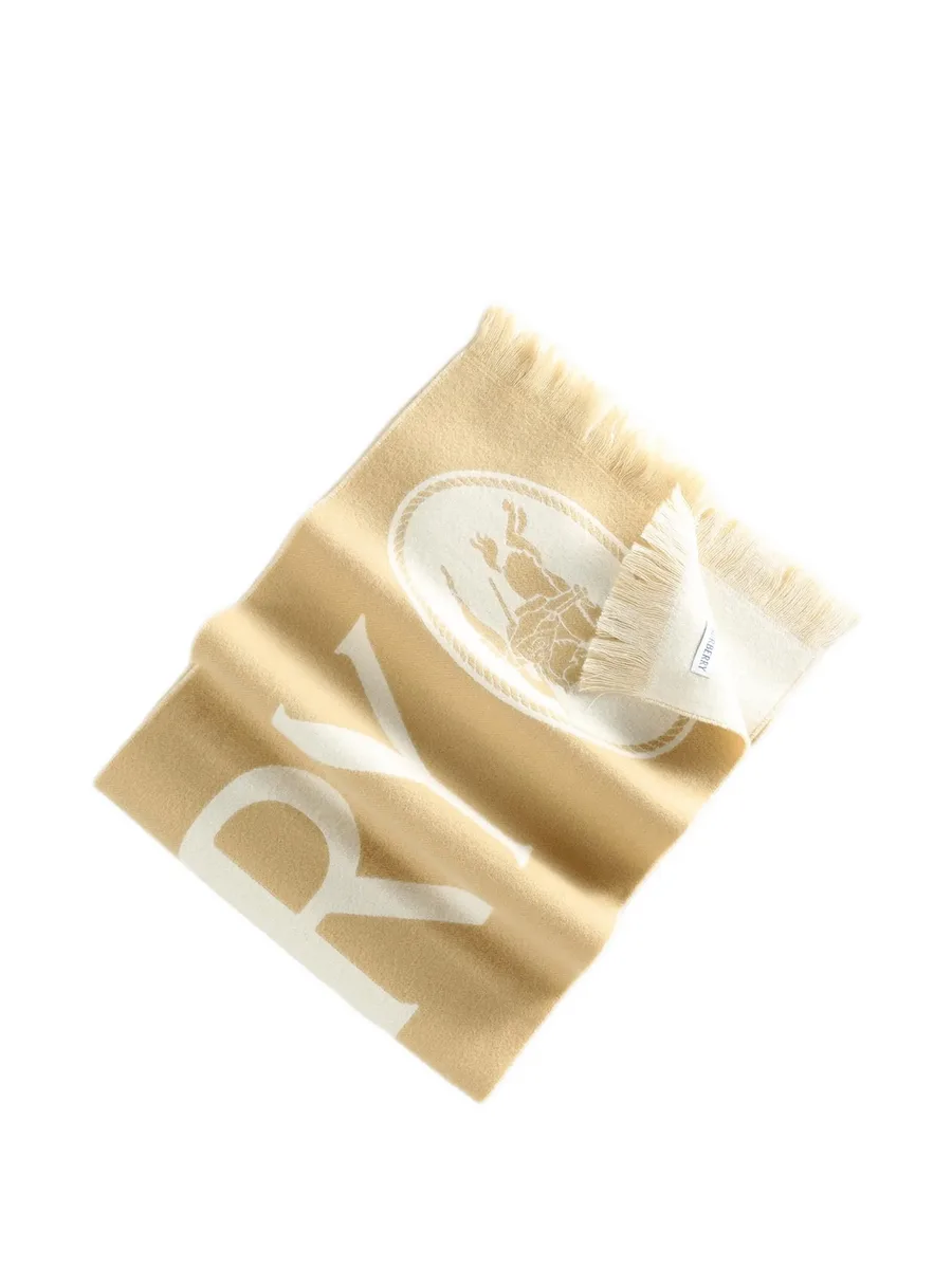 logo wool scarf 3