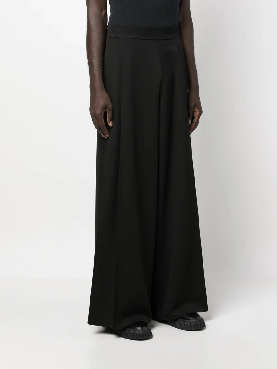 tie-fastening wide-leg trousers 7