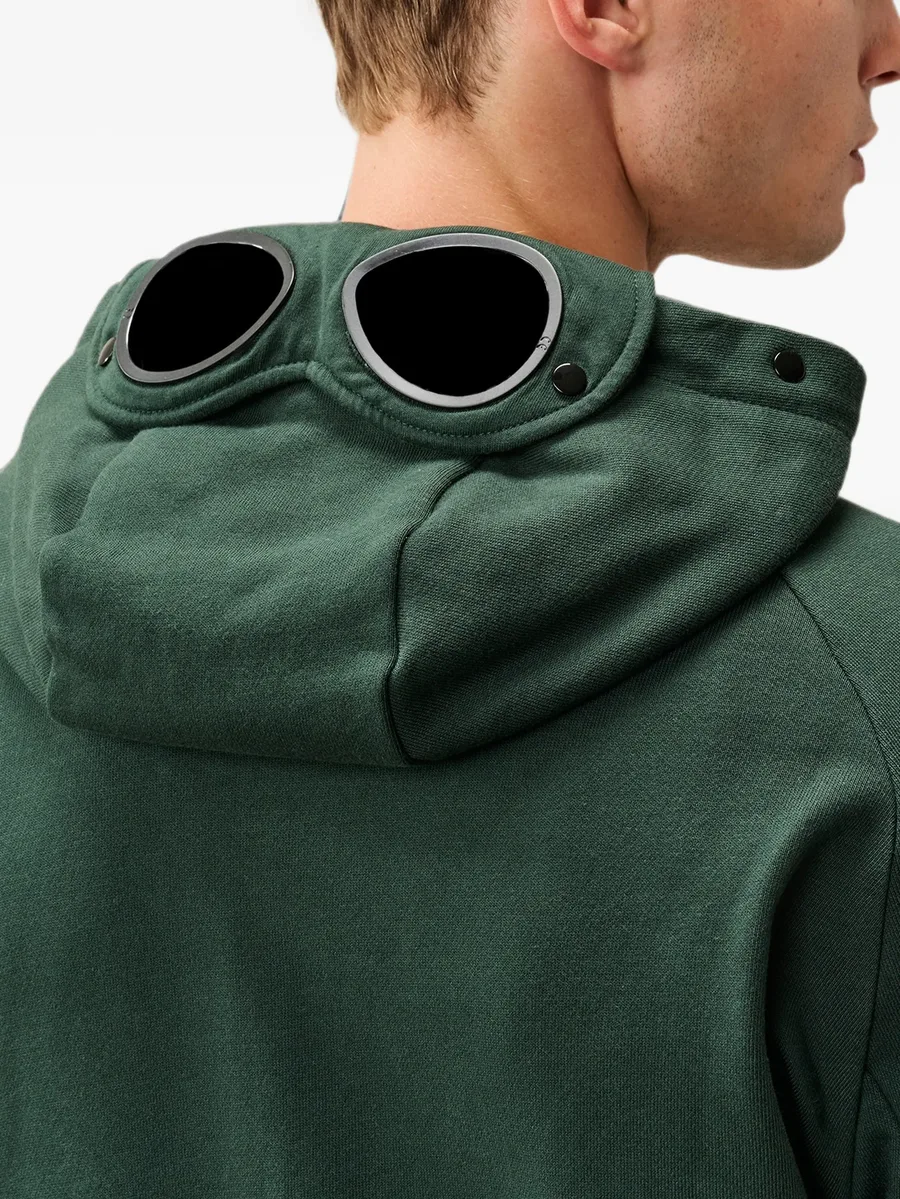 diagonal raised fleece Goggle zip sweatshirt 6