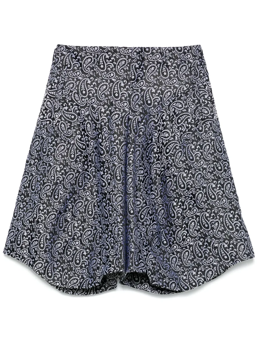 paisley jacquard shorts 1