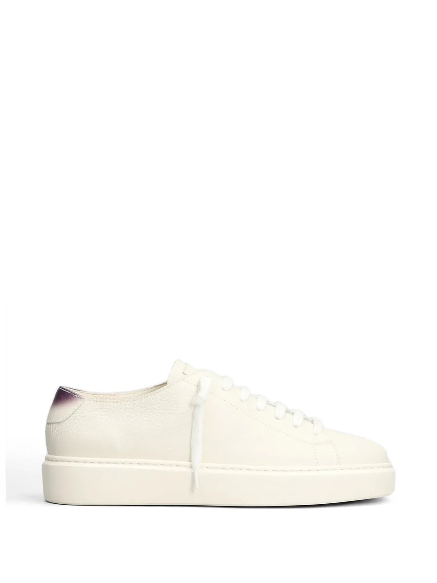 pebbled-leather sneakers 1