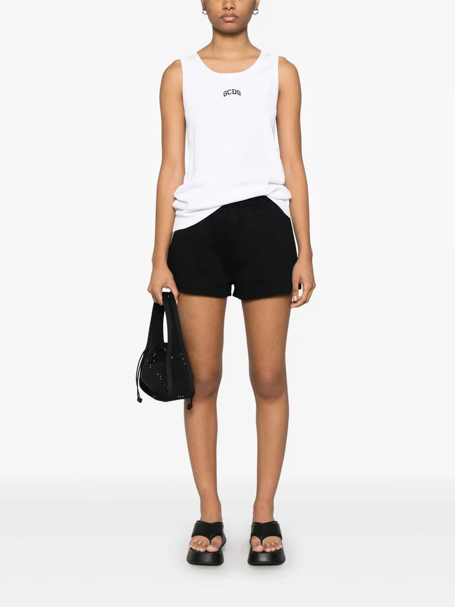 logo-embroidered tank top 3