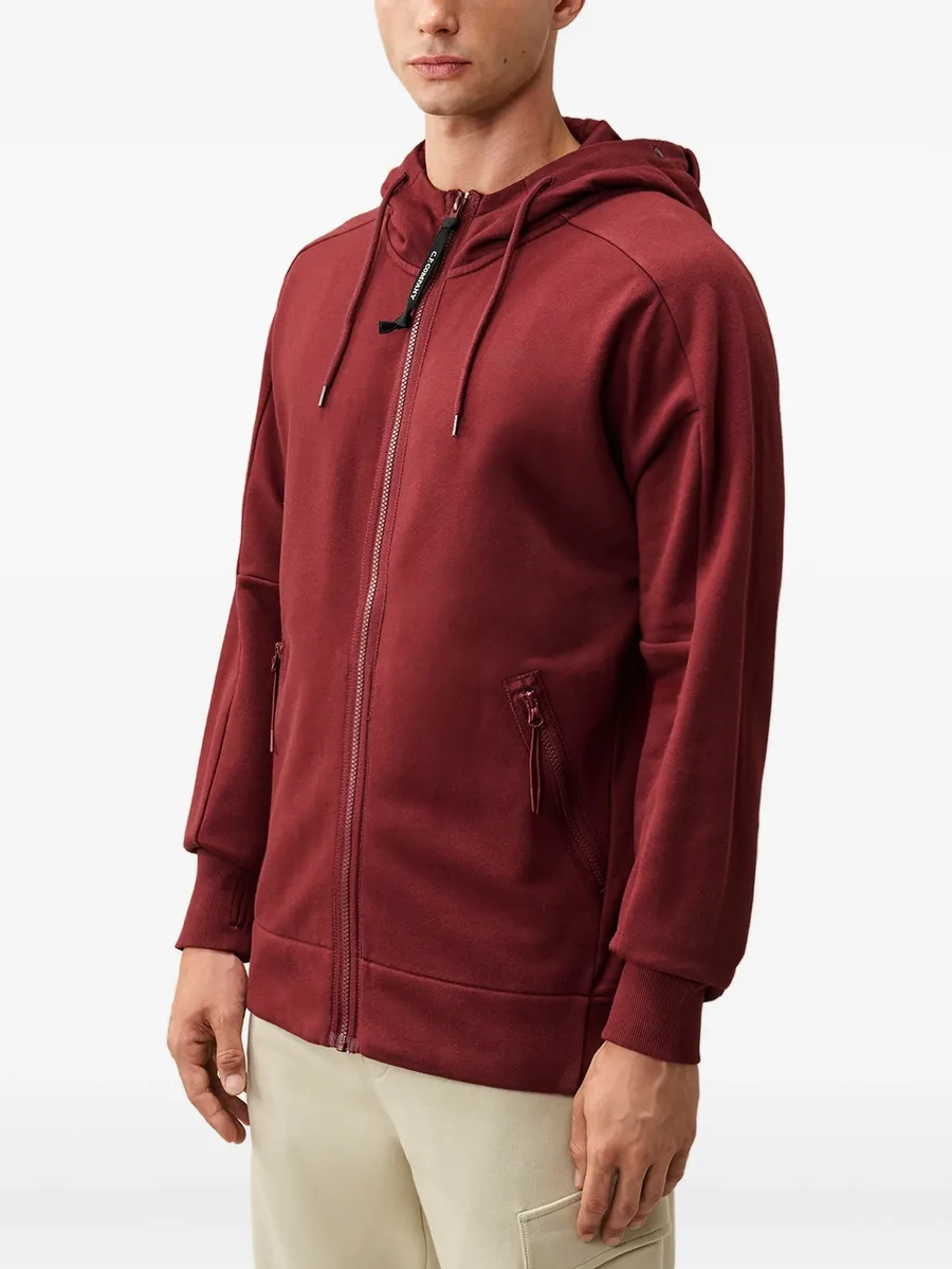diagonal raised fleece Goggle zip sweatshirt 3