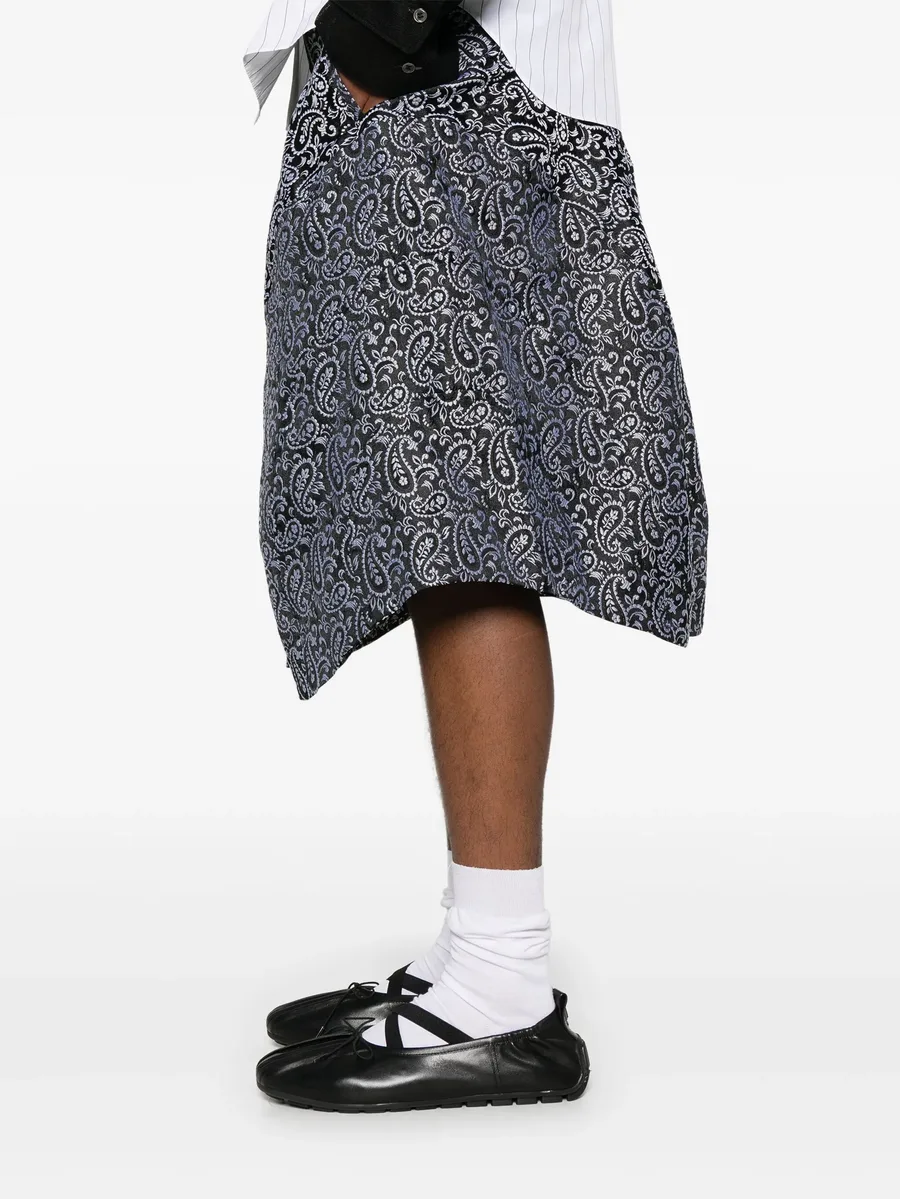 paisley jacquard shorts 9