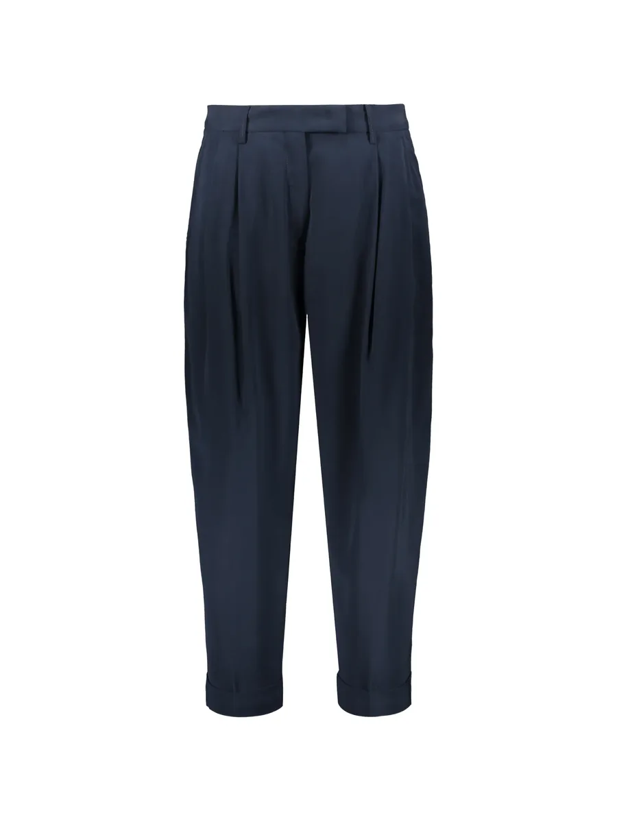 pleated turn-up trousers 1