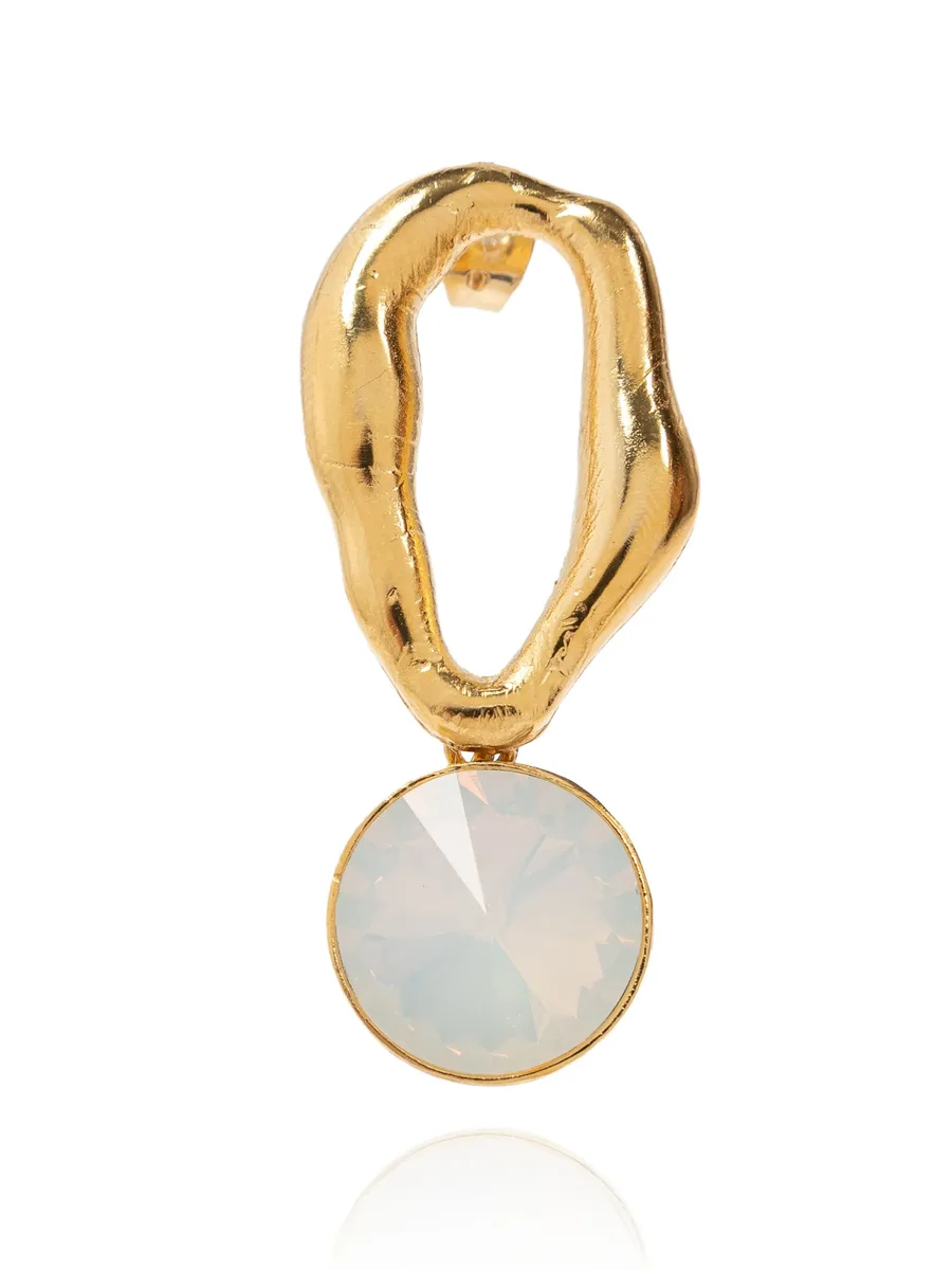 crystal-embellished sculpted earrings 8