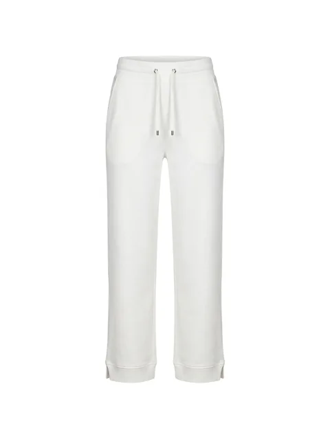 elasticated-waistband drawstring track pants