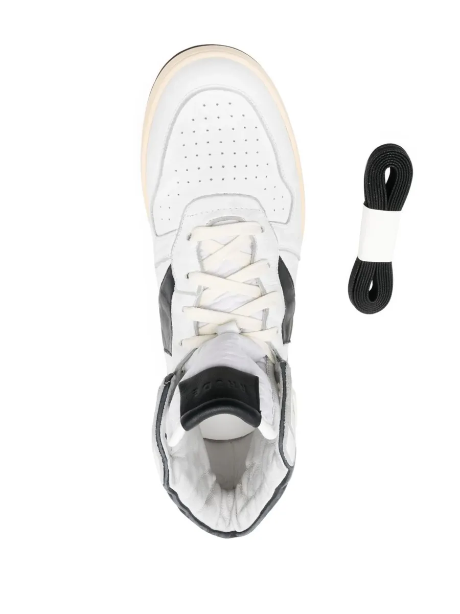 colour-block high-top sneakers 8