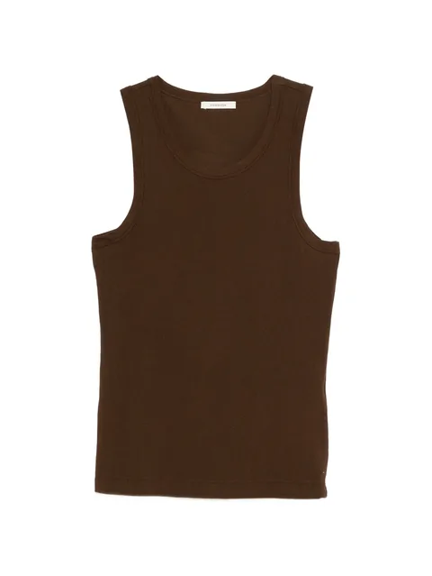 crew neck sleeveless tank top