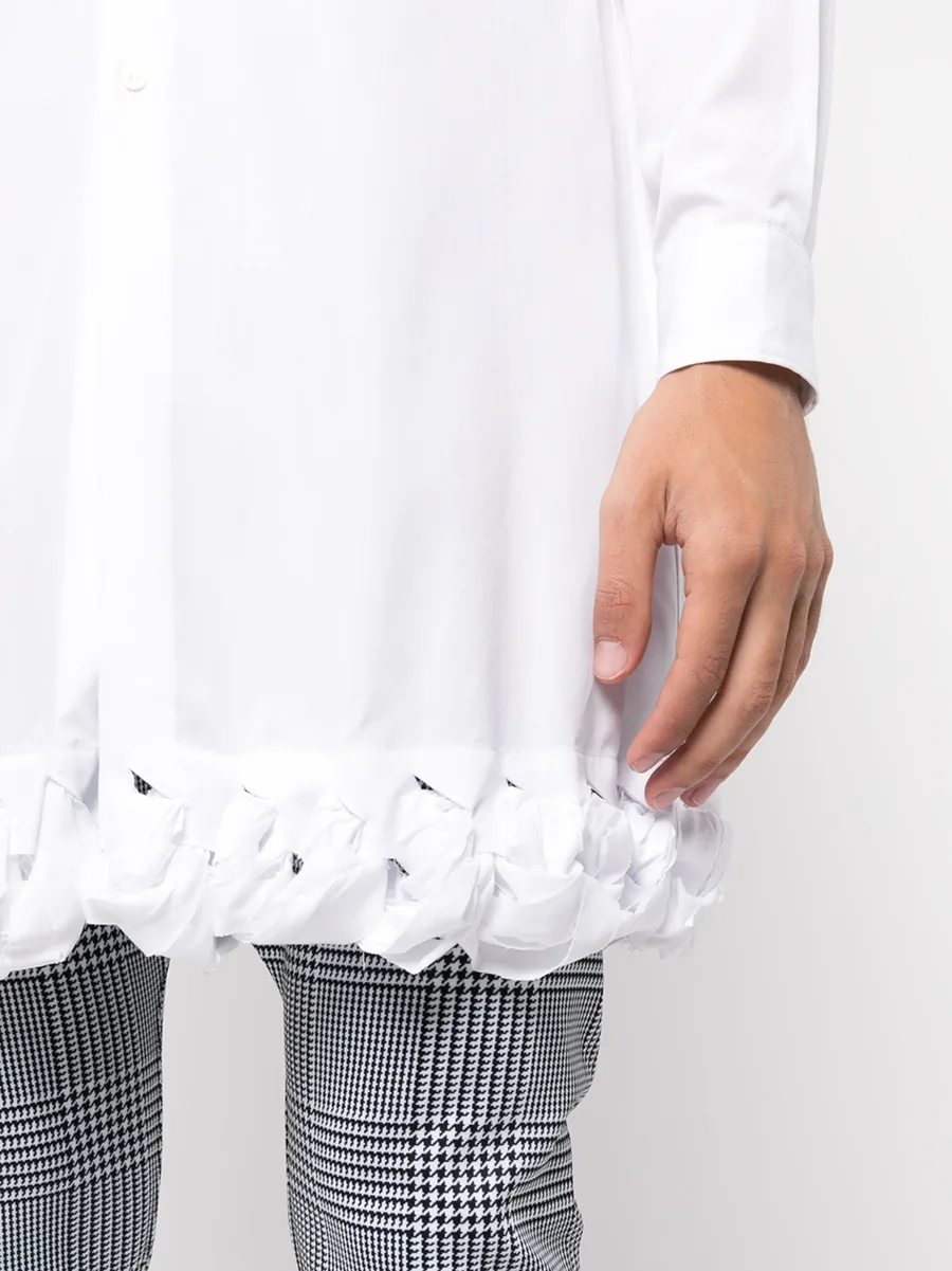 contrast-trim cotton shirt 10