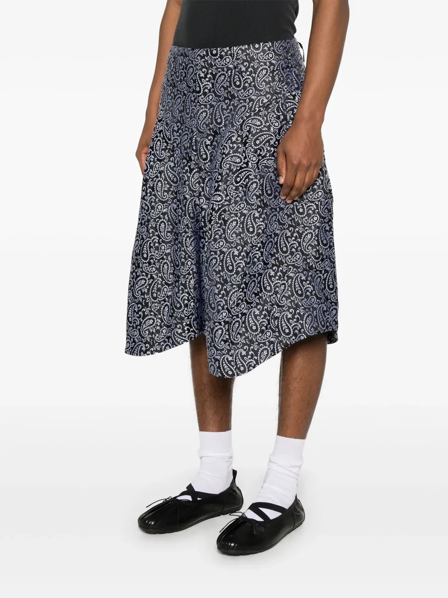 paisley jacquard shorts 5