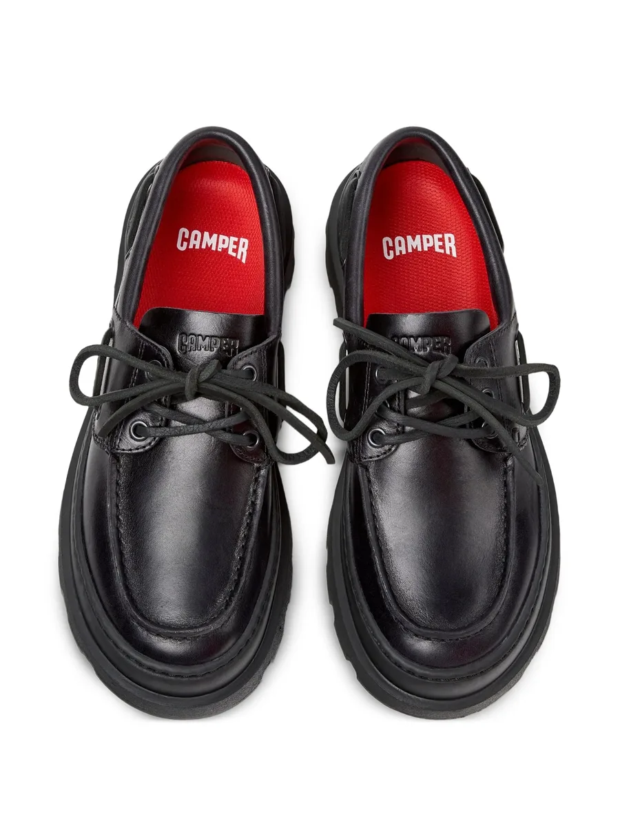 leather lace-up loafers 6