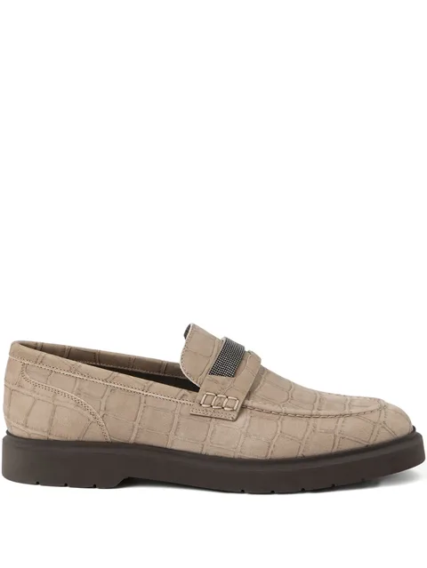 leather loafers