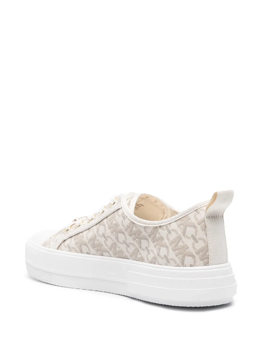 monogram-print round-toe sneakers 5