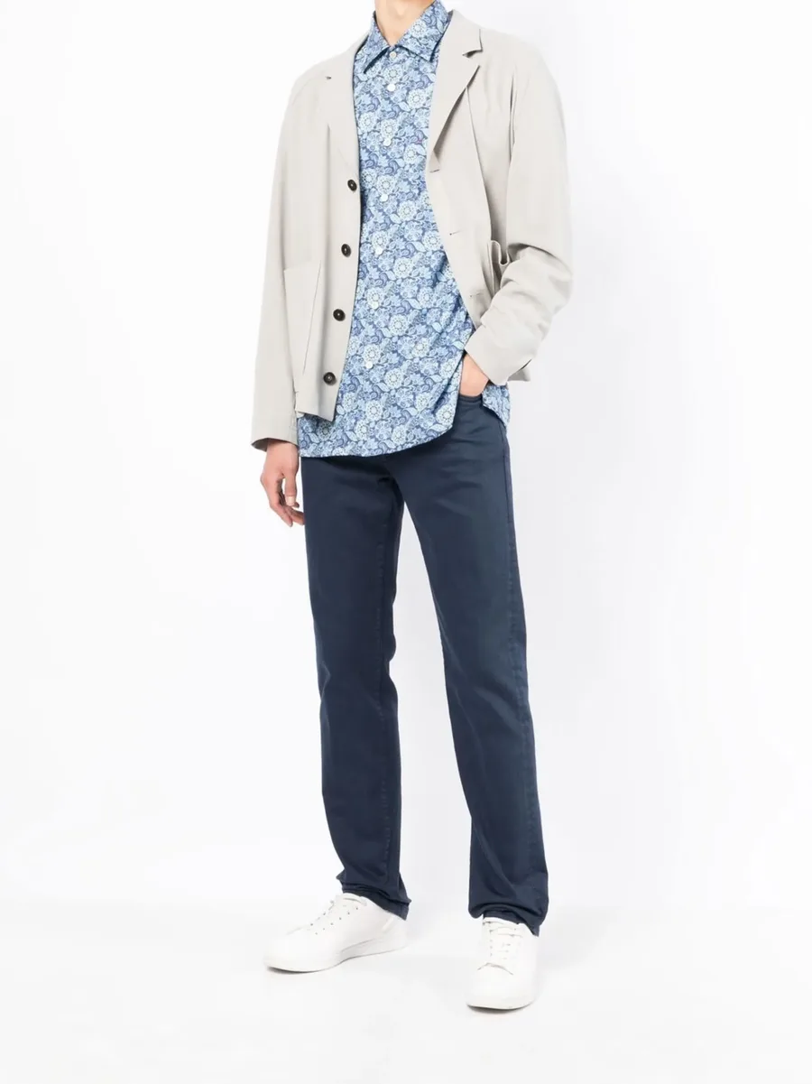 slim-cut chino trousers 4