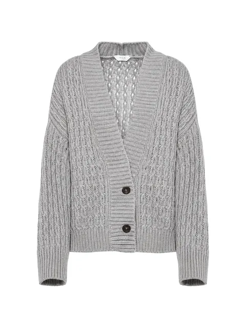 Anna cable-knit cashmere cardigan