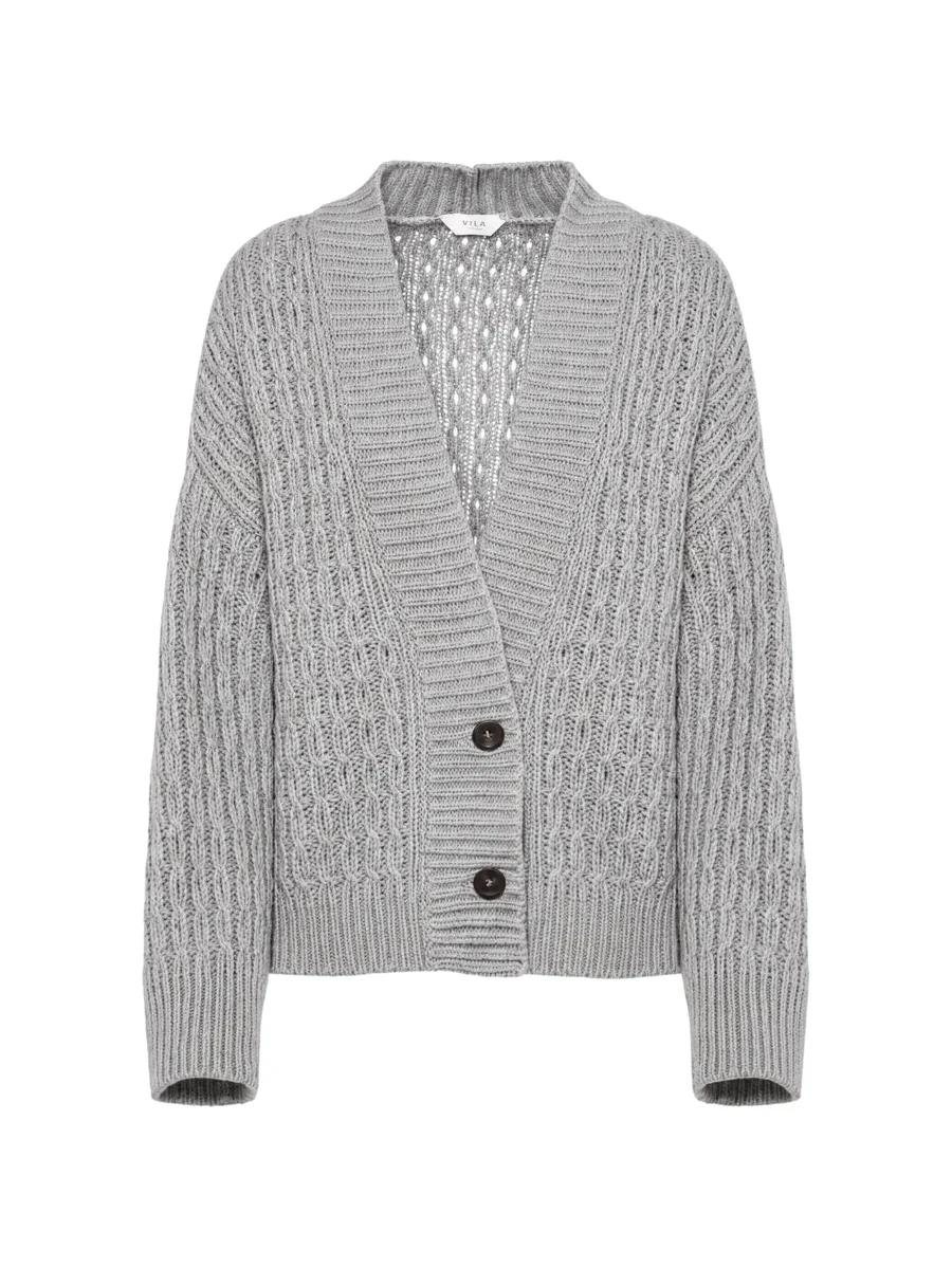 Anna cable-knit cashmere cardigan 1