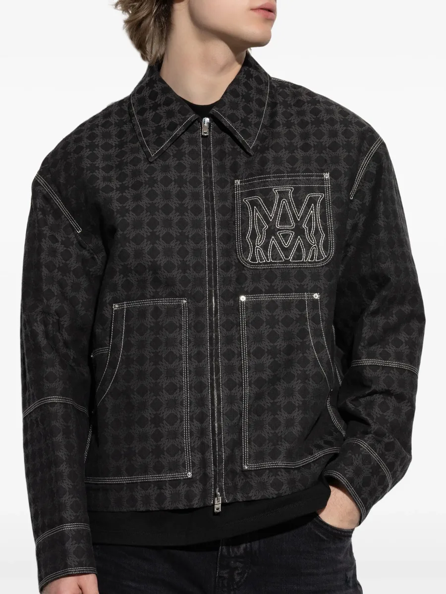printed zip-up jacket 5