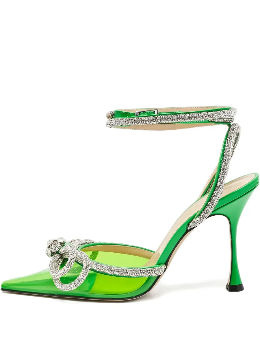 100mm crystal-embellished heeled pumps 2