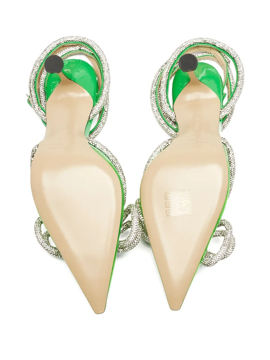 100mm crystal-embellished heeled pumps 8