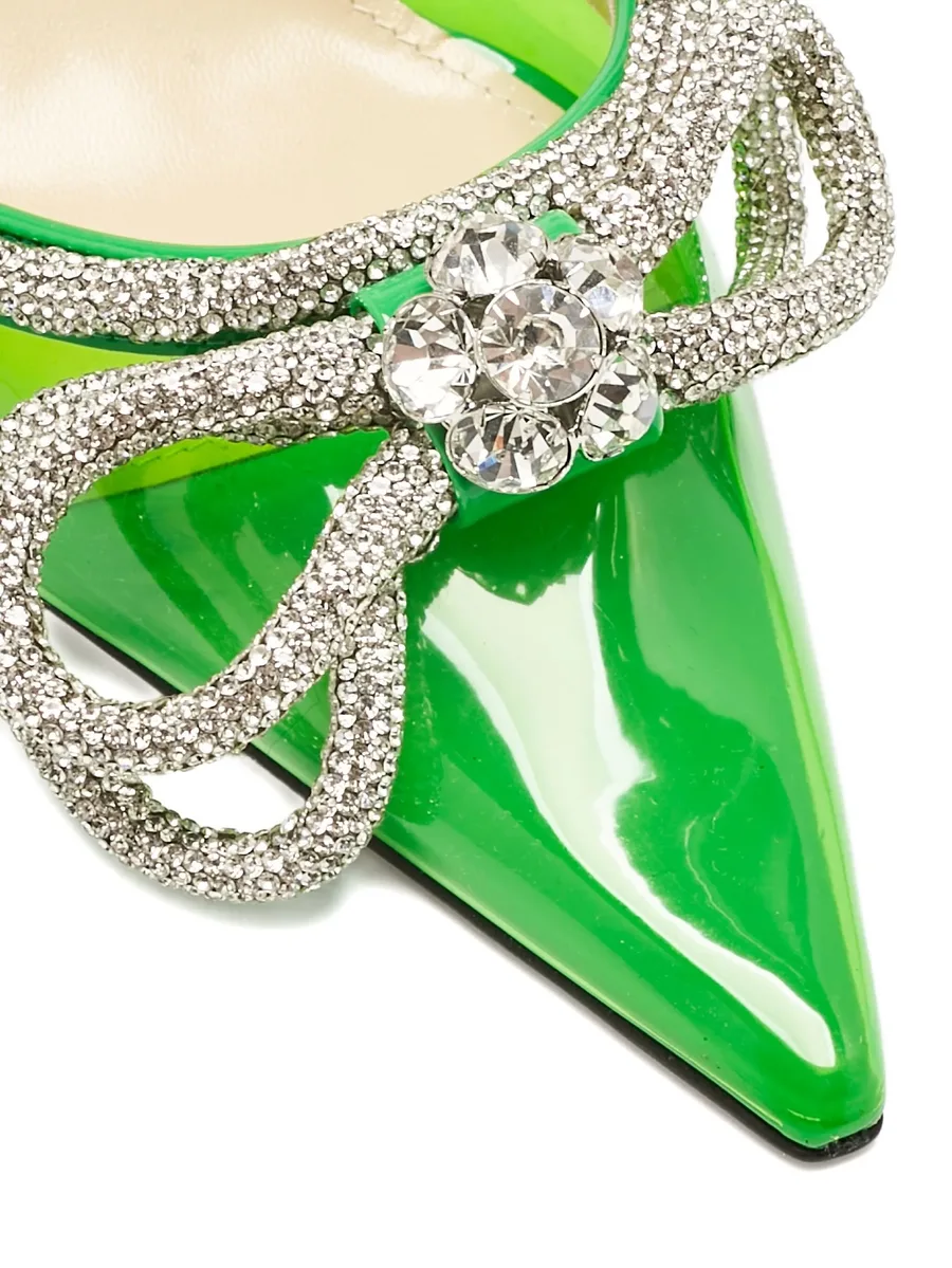 100mm crystal-embellished heeled pumps 9