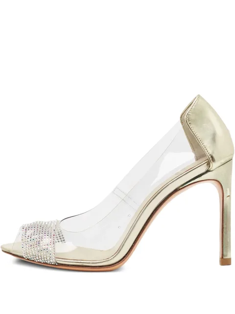 105mm crystal-embellished pumps