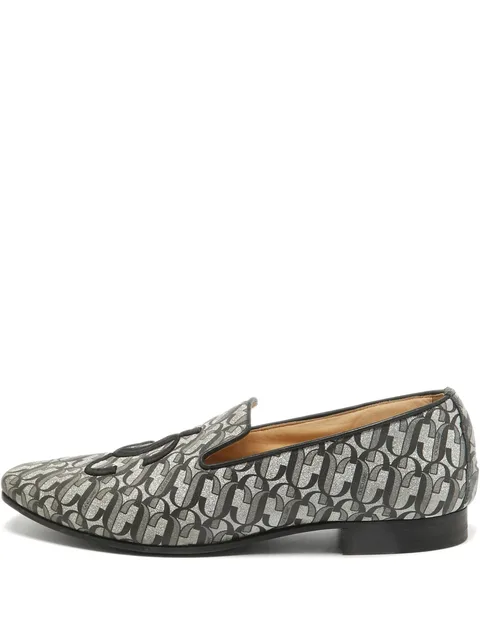 JC-monogram loafers