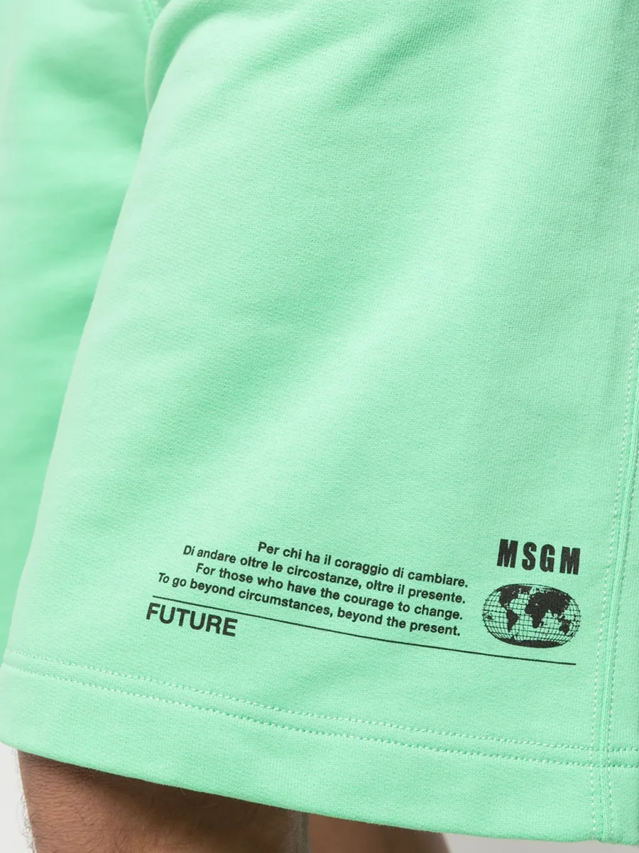 logo-print shorts 10