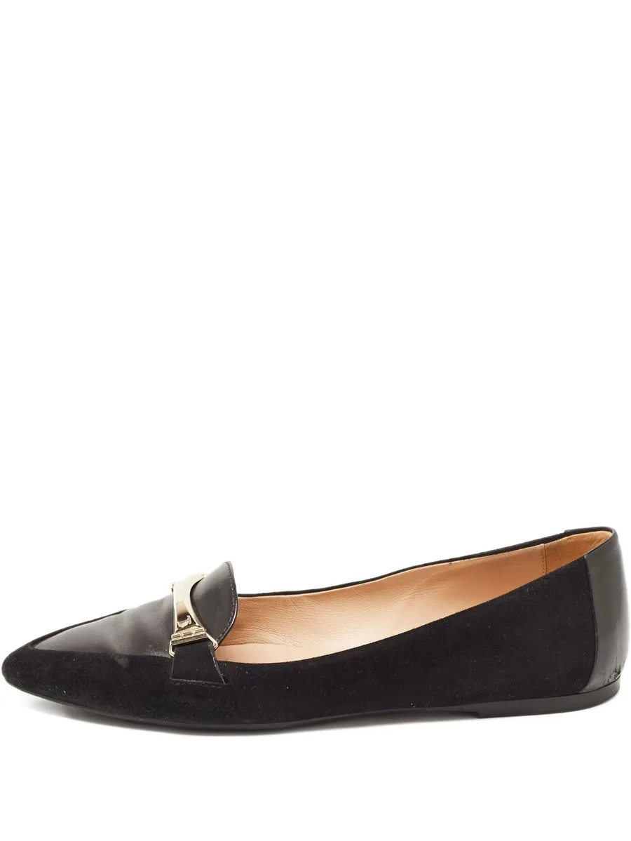 suede bar-detail loafers 2