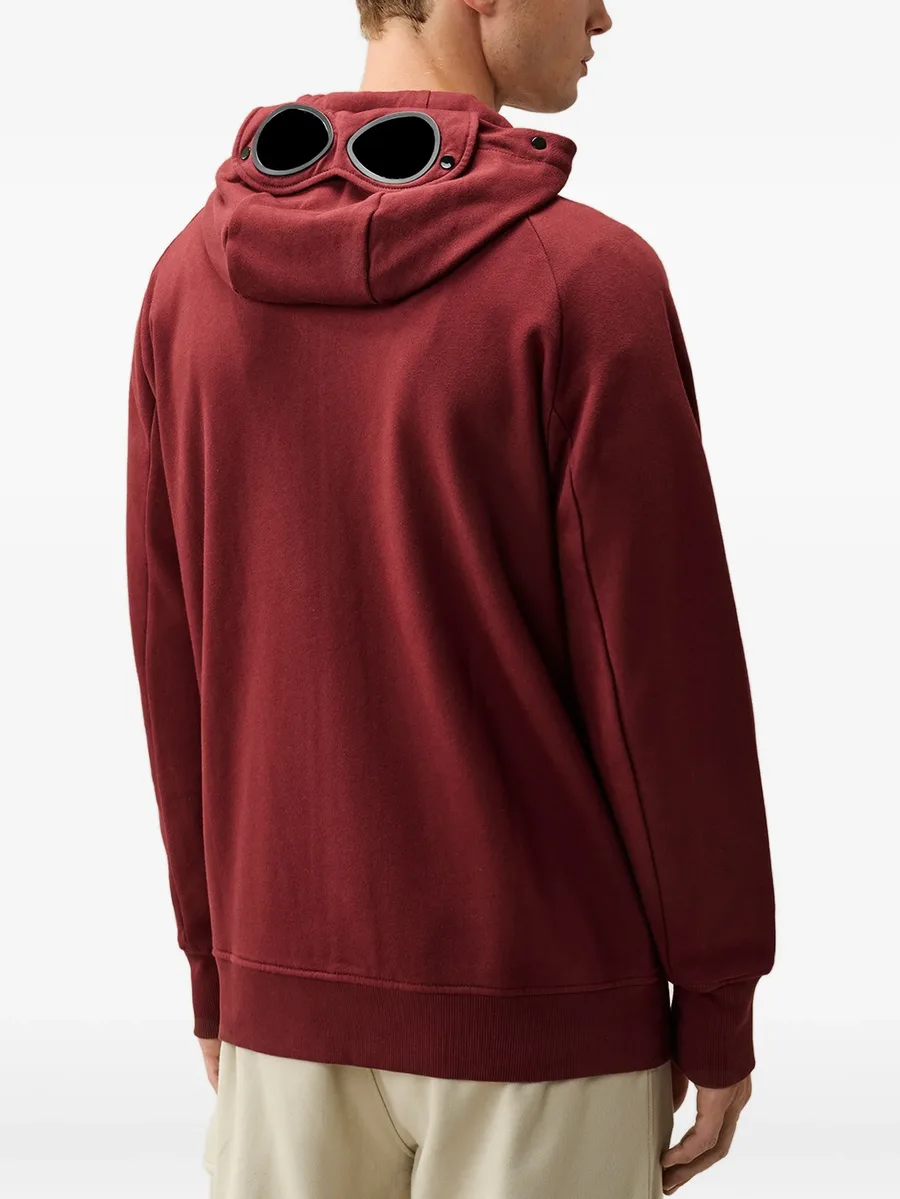 diagonal raised fleece Goggle zip sweatshirt 4