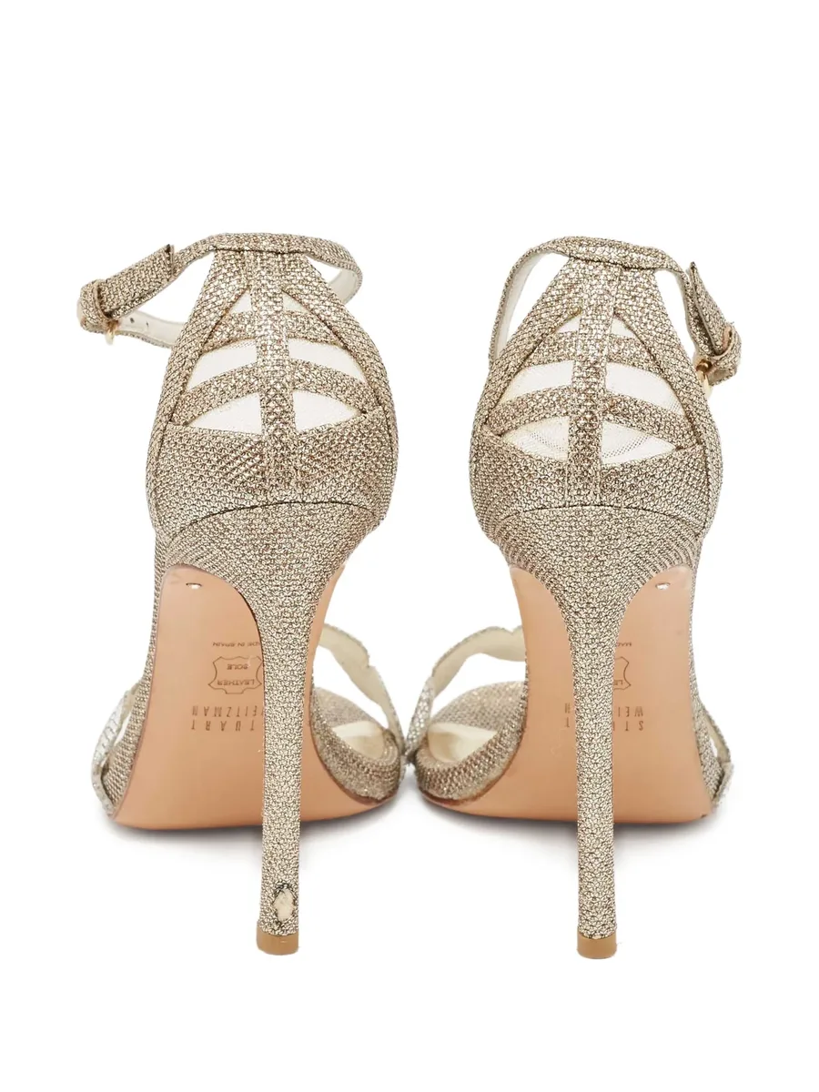 pre-owned 100mm embellished sandals 8