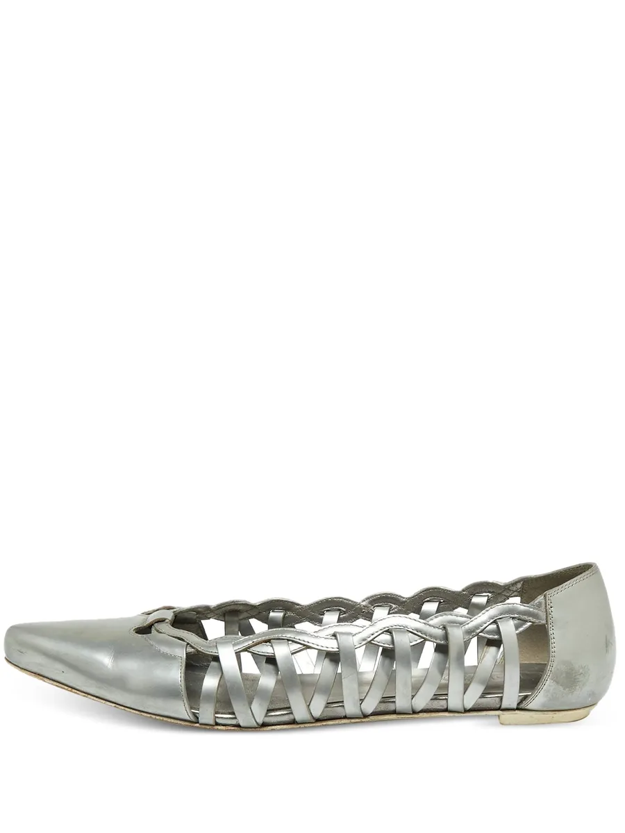 braided leather ballet flats 2