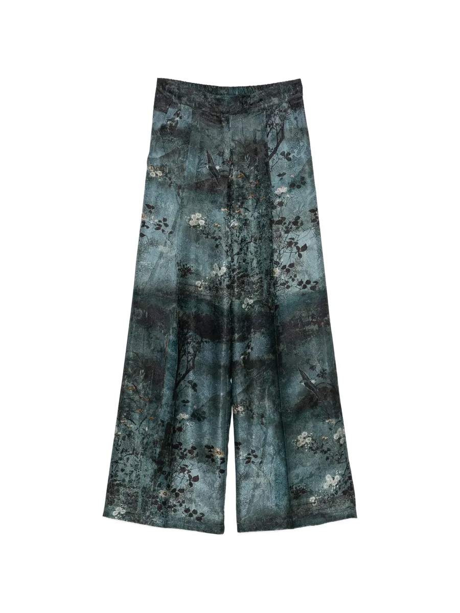 abstract-print wide-leg trousers 1