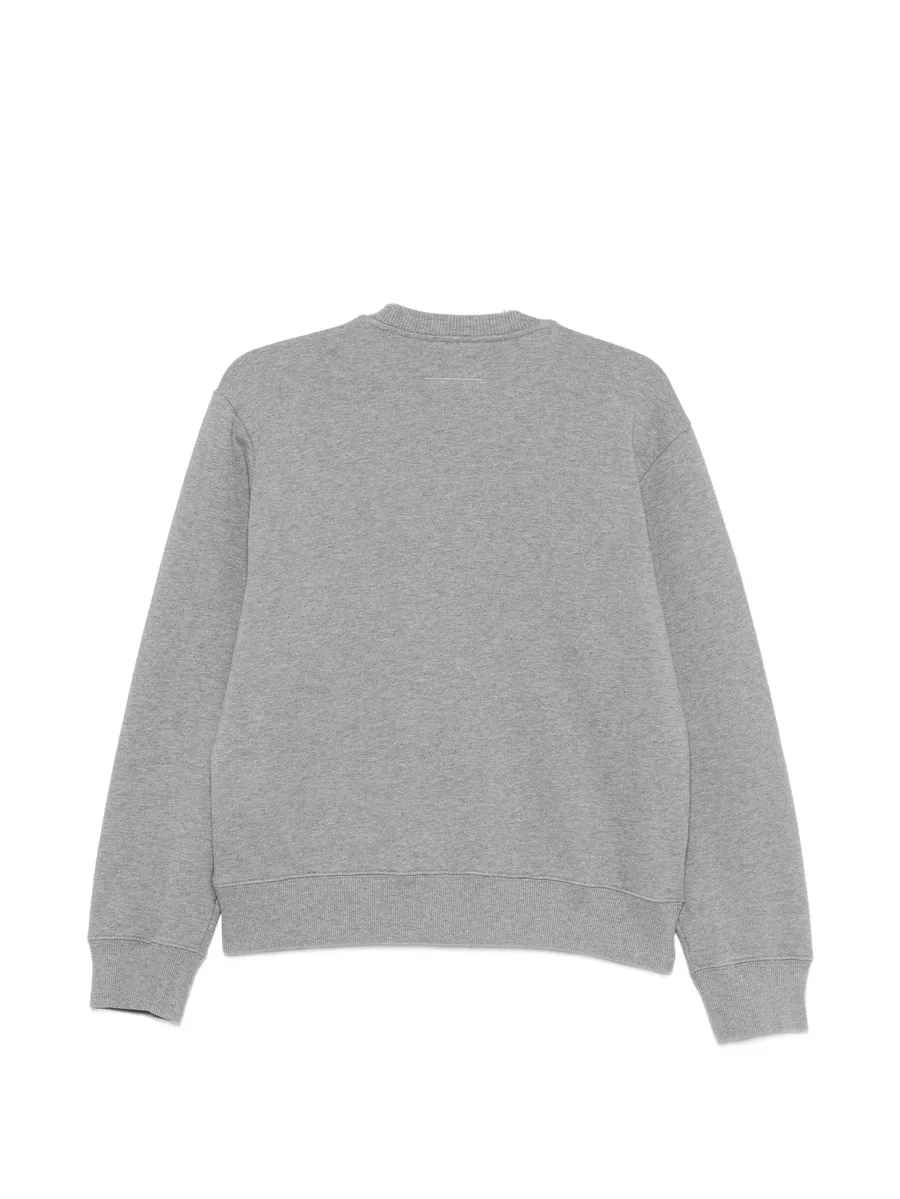 logo-print White Stitch sweater 2