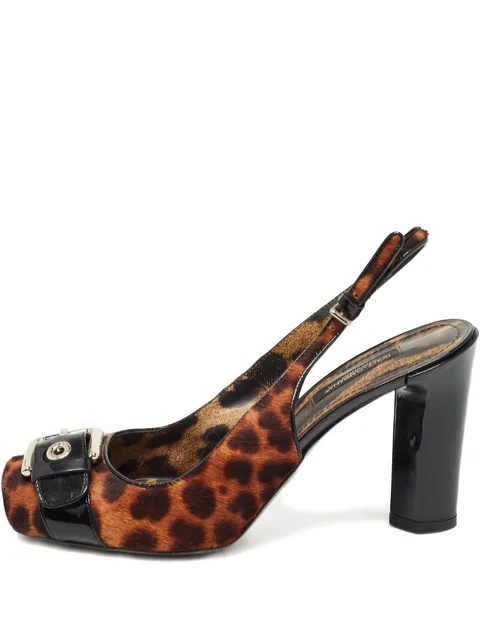 2023 95mm leopard-print pumps
