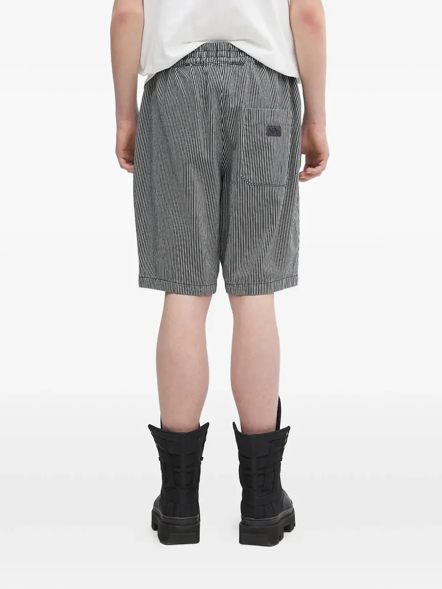 striped patch shorts 7